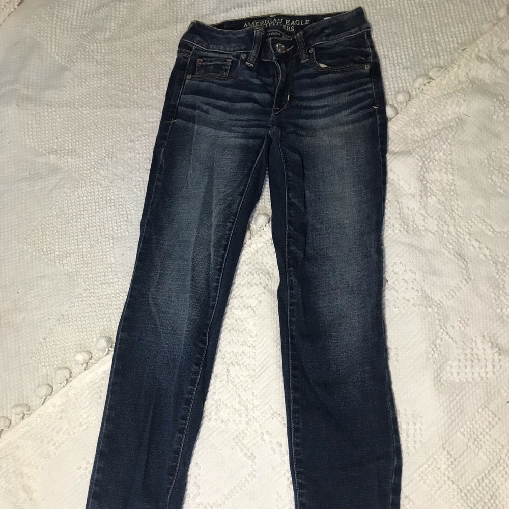Dark Blue American Eagle Skinny Jeans